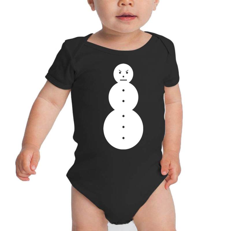 Funny Angry Snowman Shirt   The Jeezy Snowman Long Baby Bodysuit by calguaa | Artistshot