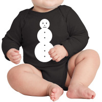 Funny Angry Snowman Shirt   The Jeezy Snowman Long Long Sleeve Baby Bodysuit | Artistshot