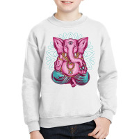 Elephant Meditation Mandala Ornament Lotus Seat Yo Youth Sweatshirt | Artistshot