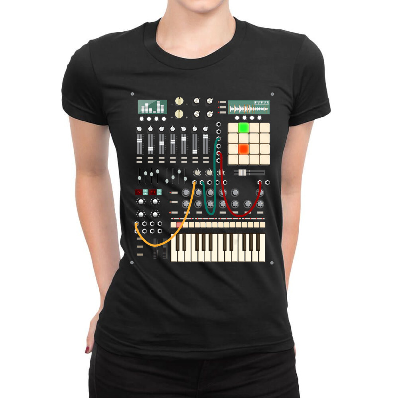 Modern Music Producer And Electronic Musician T Sh Ladies Fitted T-Shirt by saterseim | Artistshot