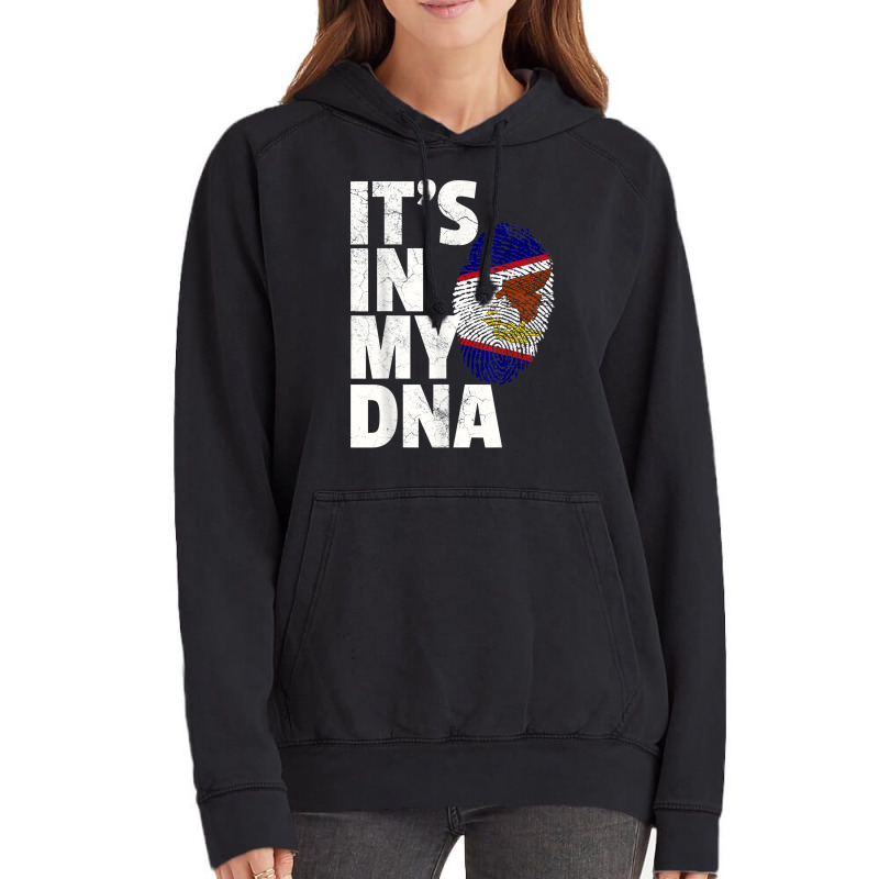 It's In My Dna American Samoa Flag Samoan Pride Ro Vintage Hoodie by yucalsye | Artistshot