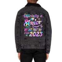 Senior 2023 Graduation Or The Last First Day Of Sc Unisex Sherpa-lined Denim Jacket | Artistshot