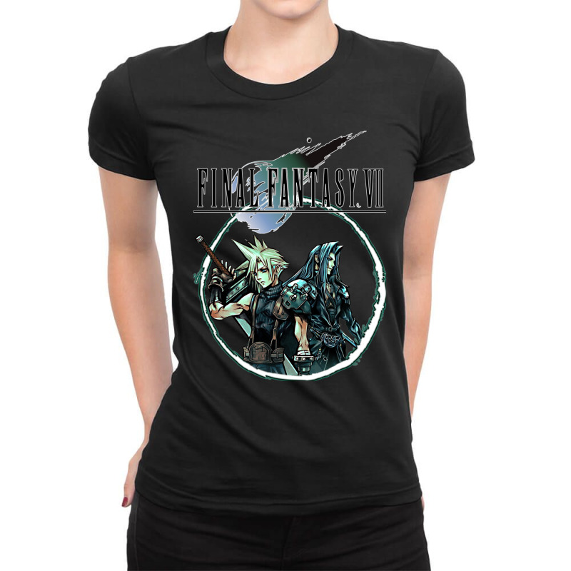 Final Fantasy Vii   Cloud & Sephiroth Ladies Fitted T-Shirt by rrashabilsene | Artistshot