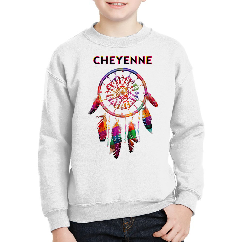 Cheyenne Native American Indian Colorful Dreamcatc Youth Sweatshirt by terrilyn | Artistshot