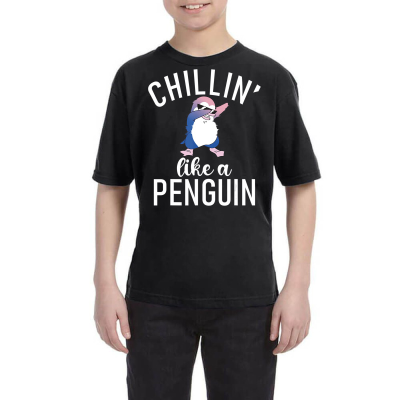 Chillin Like A Penguin Cool Penguin Lover T Shirt Youth Tee | Artistshot