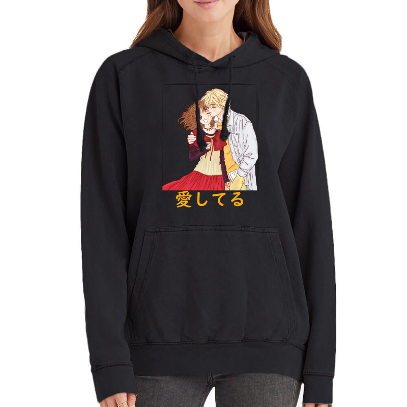 Marmalade Boy Miki Y Yuu Aishiteru (te Amo) Vintage Hoodie by grazawodanw | Artistshot