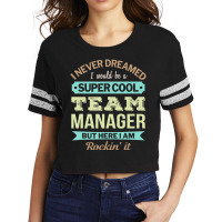 Team Manager Gift Funny Appreciation T Shirt Scorecard Crop Tee | Artistshot