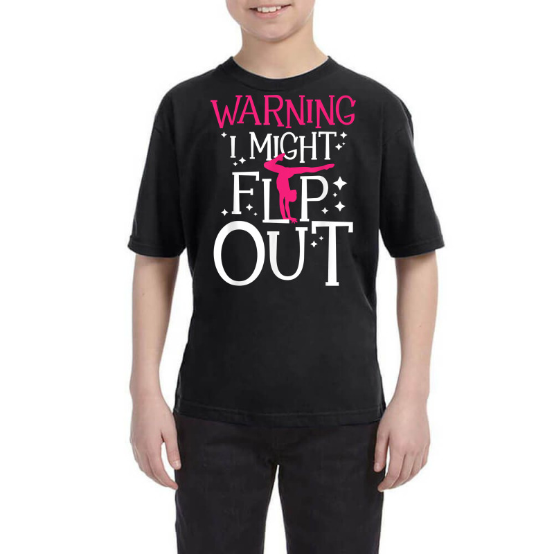 Warning I Might Flip Out   Cheerleader Gymnast Gym Youth Tee | Artistshot