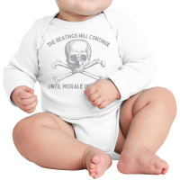 The Beatings Will Continue Until Morale Improves T Long Sleeve Baby Bodysuit | Artistshot