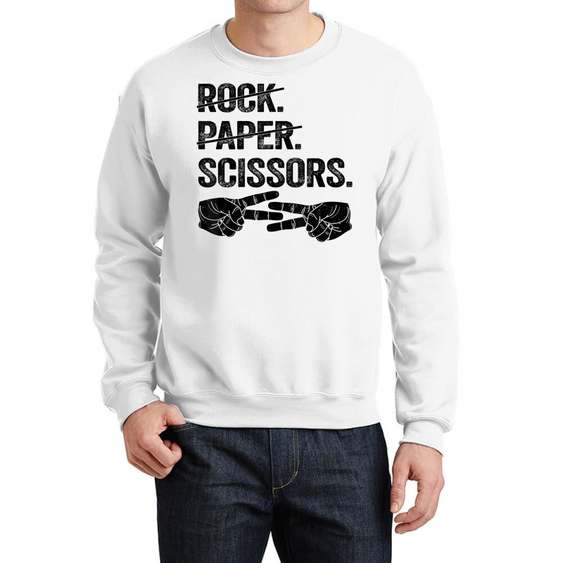 Rock Paper Scissors Tee Lesbian Women Girls Gay Pr Crewneck Sweatshirt | Artistshot