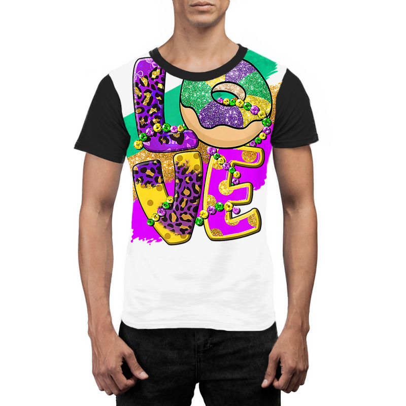 Peace Love King Cake Mardi Gras Men Women Kids T S Graphic T-shirt | Artistshot