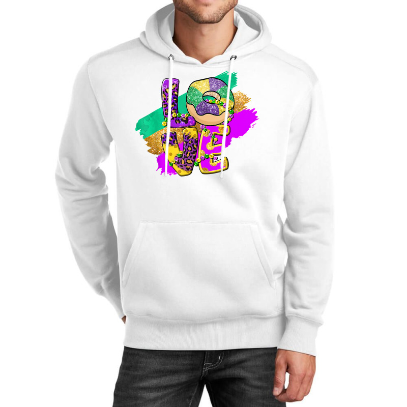 Peace Love King Cake Mardi Gras Men Women Kids T S Unisex Hoodie | Artistshot