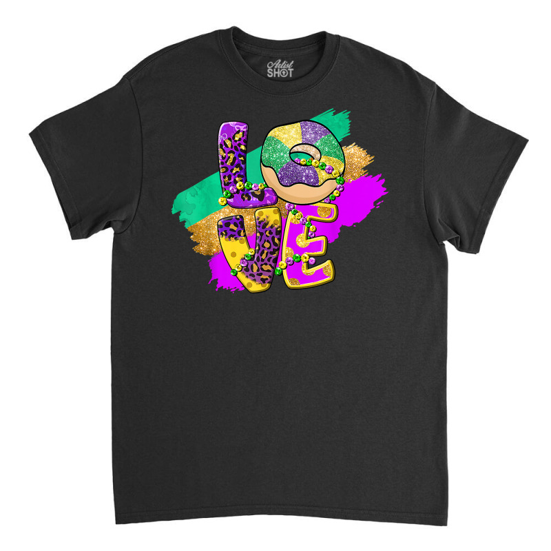 Peace Love King Cake Mardi Gras Men Women Kids T S Classic T-shirt | Artistshot