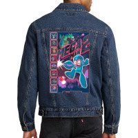 Mega Man 2 Robot Masters Men Denim Jacket | Artistshot