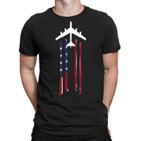 Trending B-52 Stratofortress Bomber Us Flag-eebnj T-shirt | Artistshot