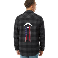 Trending B-52 Stratofortress Bomber Us Flag-eebnj Flannel Shirt | Artistshot