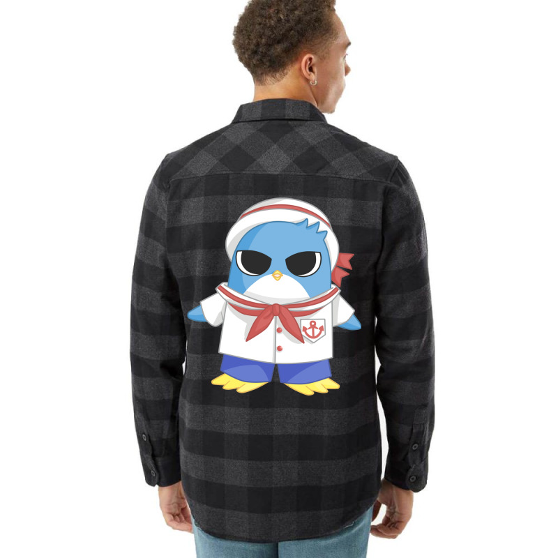 Mermaid Melody Kawaii Penguin Hippo Flannel Shirt by grazawodanw | Artistshot