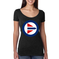 Royal Norwegian Air Force Roundel Women's Triblend Scoop T-shirt | Artistshot