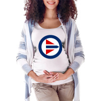 Royal Norwegian Air Force Roundel Maternity Scoop Neck T-shirt | Artistshot