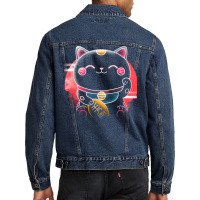 Soul Of The Maneki Neko Men Denim Jacket | Artistshot