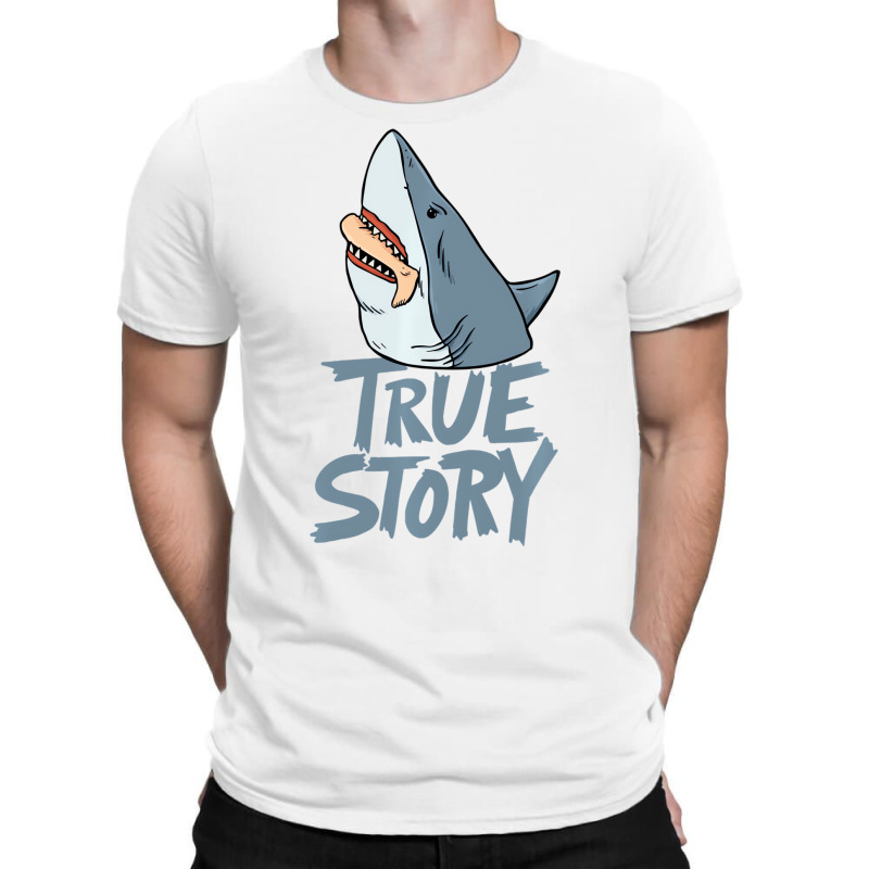 Shark Amputee Joke Leg Prosthetic Design For A Leg T-Shirt by tamicam | Artistshot