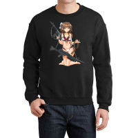 South Korea Gun Girl 1 Crewneck Sweatshirt | Artistshot