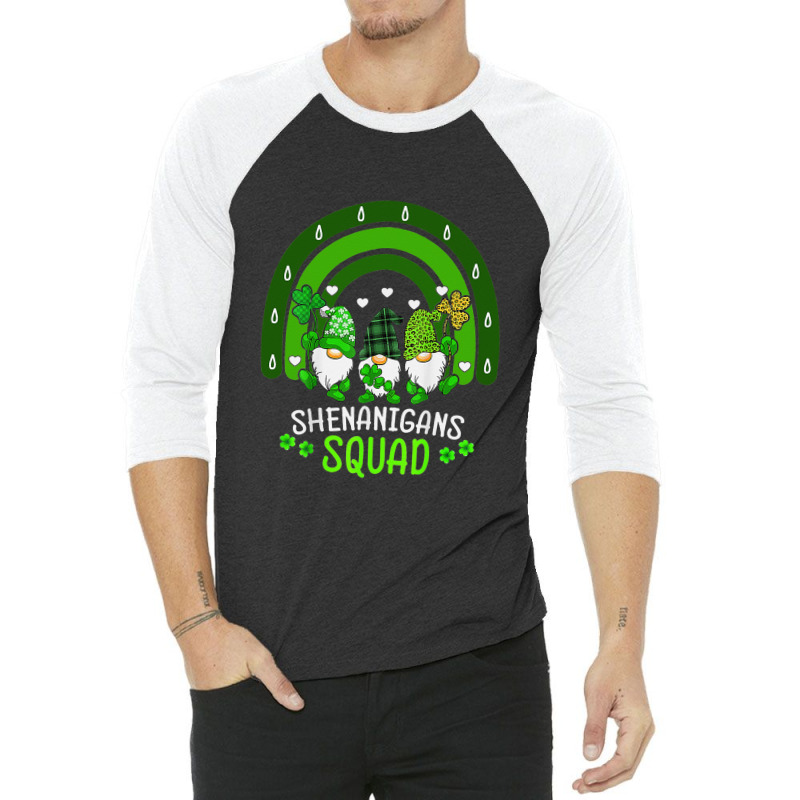 Shenanigans Squad Funny St. Patricks Day Matching  3/4 Sleeve Shirt | Artistshot