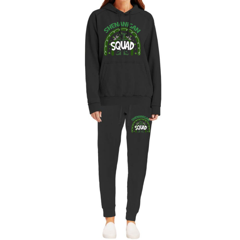 Shenanigans Squad St Patricks Day Gnomes Green Iri Hoodie & Jogger Set | Artistshot