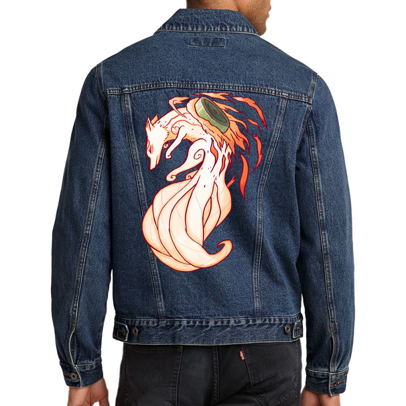 Okamitales 2 Men Denim Jacket by rotaewinga | Artistshot