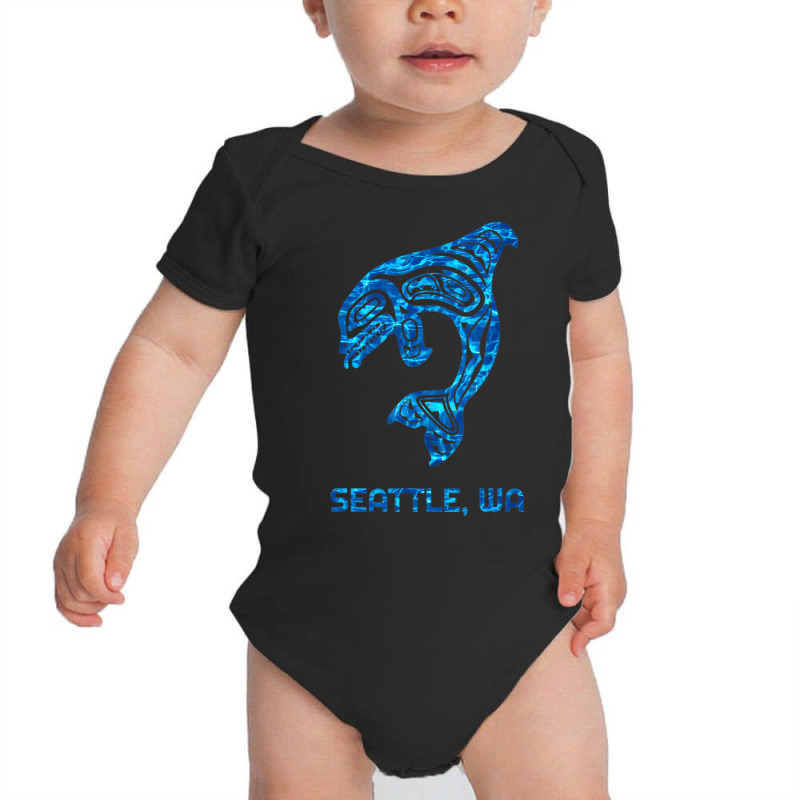 Seattle Washington Native American Indian Orca Kil Baby Bodysuit by holden | Artistshot