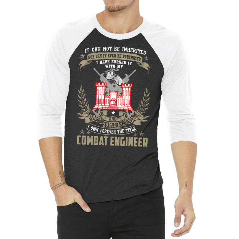 Combat Engineer Hoodie , It Can Not Be Inherited O 3/4 Sleeve Shirt by dong | Artistshot