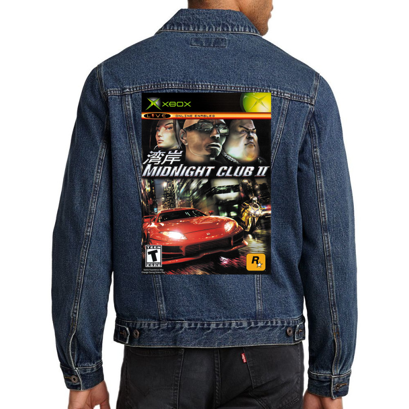 Midnight Club Ii Cover Art Men Denim Jacket by grazawodanw | Artistshot