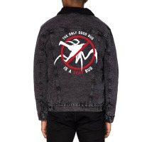 Starship Troopers The Only Good Bug Is A Dead Bug Unisex Sherpa-lined Denim Jacket | Artistshot