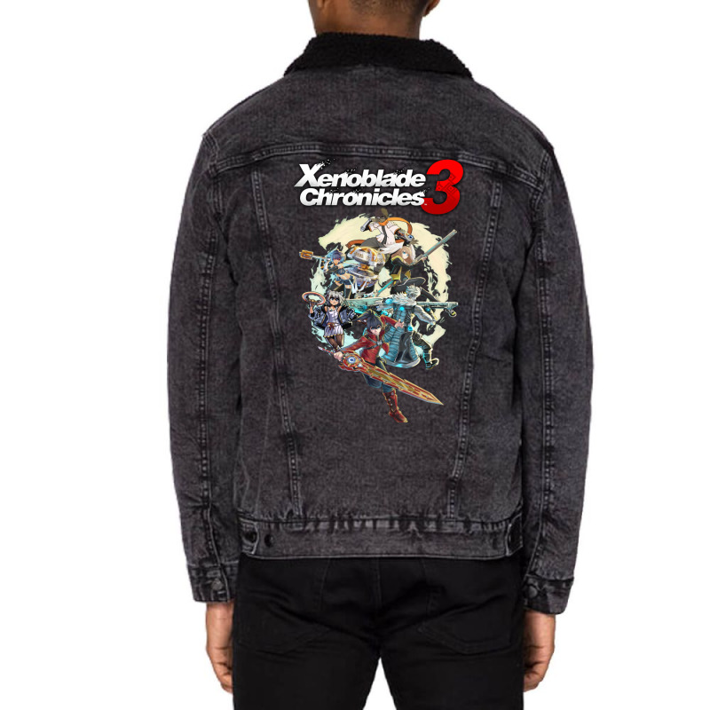 Xenoblade   Chronicles 3 All Times Of Game Unisex Sherpa-lined Denim Jacket | Artistshot