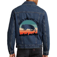 Trending Girls Women Love Naked Mole Rat Fan Costu Men Denim Jacket | Artistshot