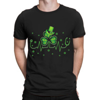 St Patricks Day Clover Heartbeat Irish Nurse Shamr T-shirt | Artistshot