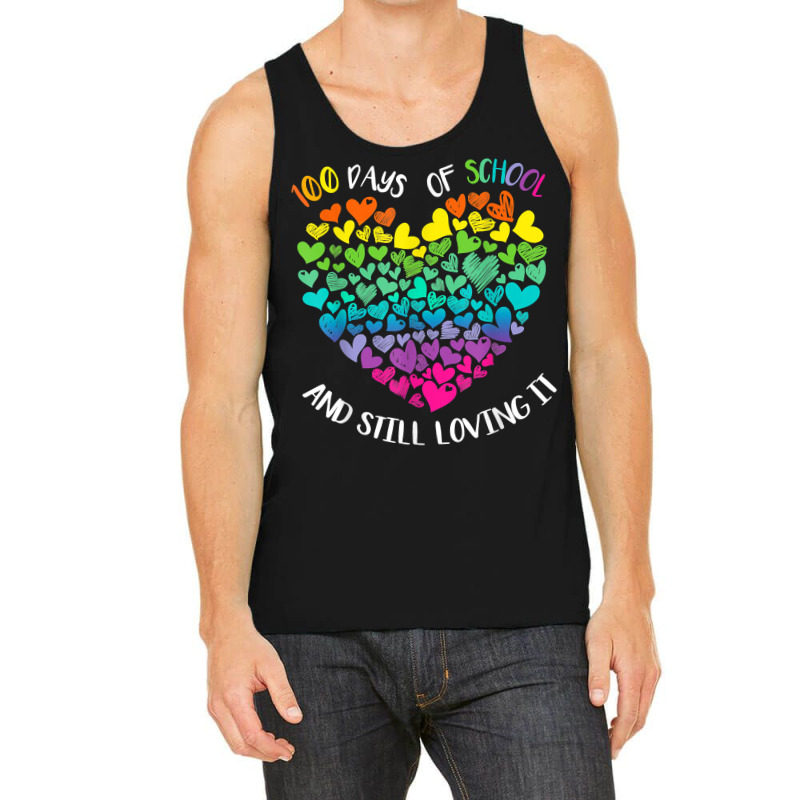 Cute 100 Days Of School And Still Loving It Hearts Tank Top | Artistshot