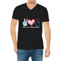 Love Medical Assistant For Medical Student Or Assi V-neck Tee | Artistshot