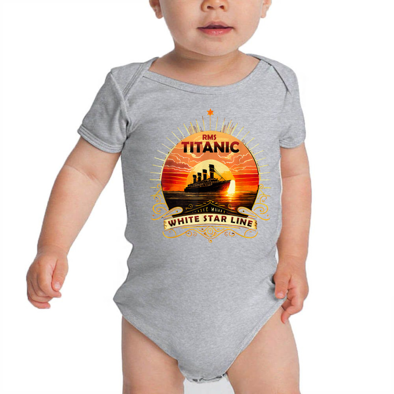 Titanic Ship Atlantic Ocean Cruise Voyage Old Vint Baby Bodysuit | Artistshot