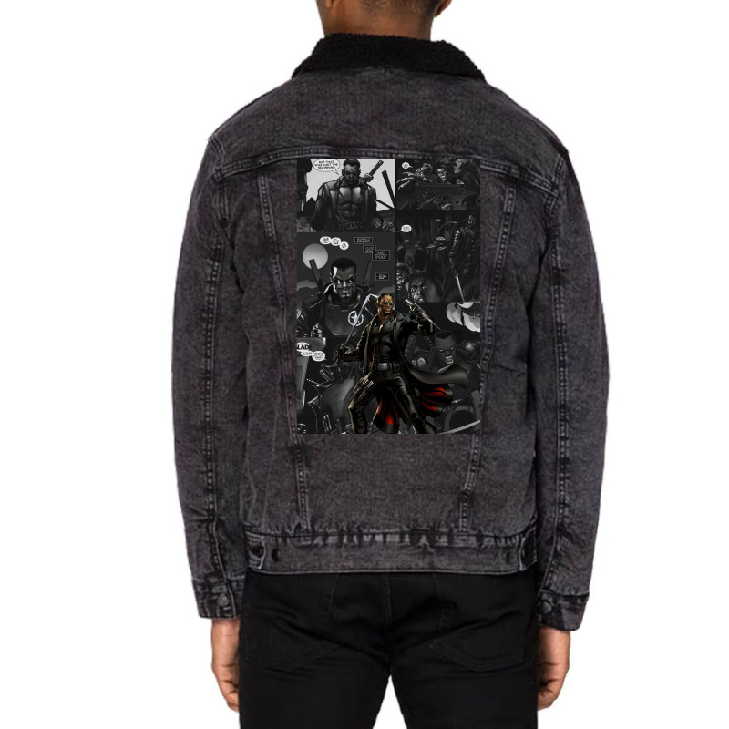 Blade 1 Unisex Sherpa-lined Denim Jacket | Artistshot