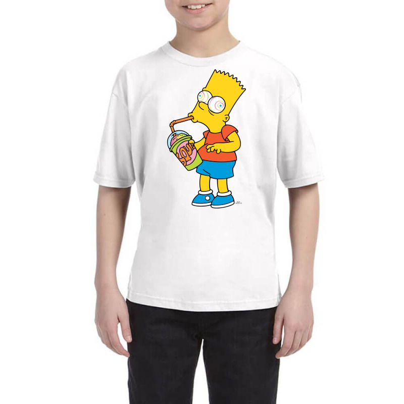 The Simpsons Bart Simpson Squishee Brain Freeze Sw Youth Tee by coyagota | Artistshot