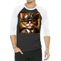 Cheeky Cat 3/4 Sleeve Shirt | Artistshot