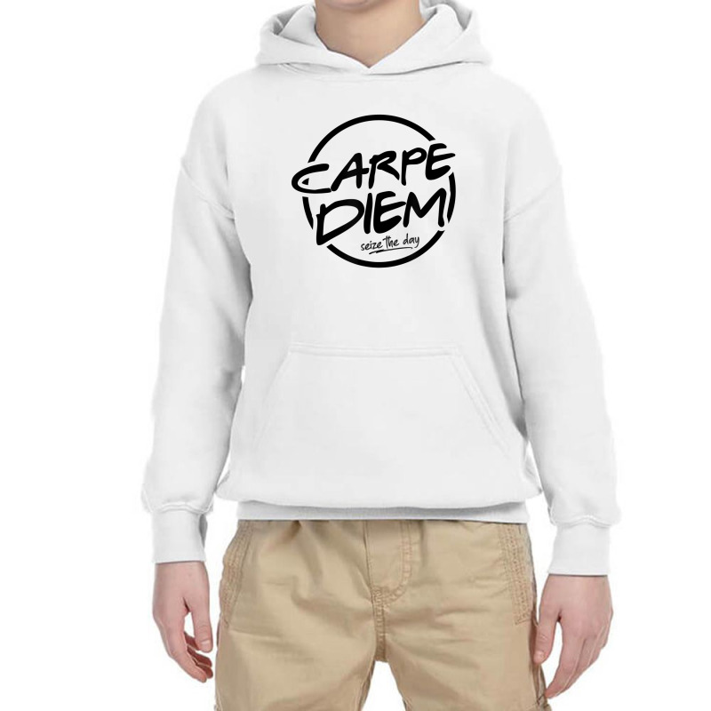 Retro Carpe Diem Seize The Day Latin Quote T Shirt Youth Hoodie by genousuv | Artistshot