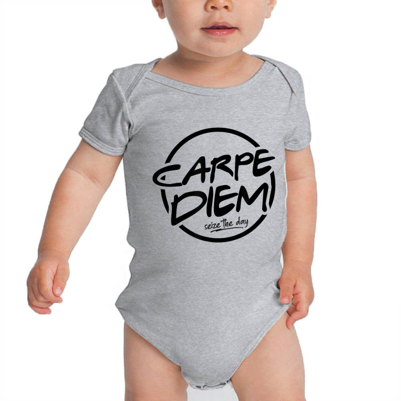 Retro Carpe Diem Seize The Day Latin Quote T Shirt Baby Bodysuit by genousuv | Artistshot