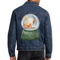 Magic Letter Crystal Ball Men Denim Jacket | Artistshot