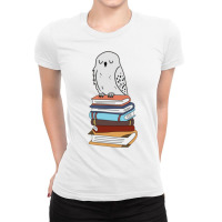 Magic Owl On Books 11 Ladies Fitted T-shirt | Artistshot