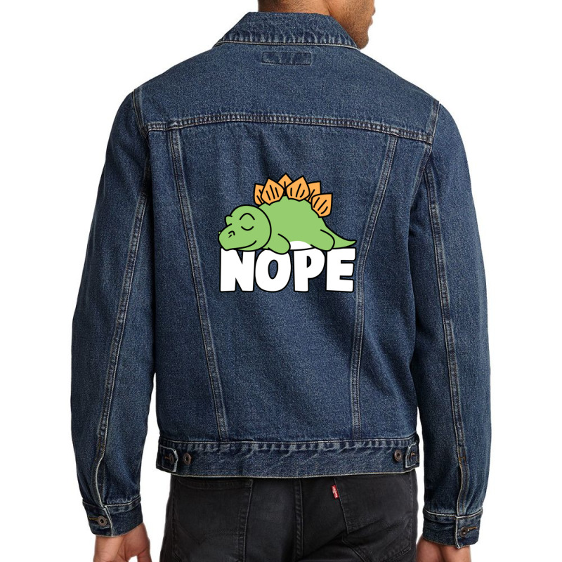 Napping Dinosaur Tee Funny Men Denim Jacket | Artistshot