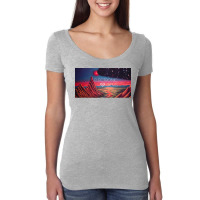 Electronic Gems   Interstellar Eclipse (星間食) Women's Triblend Scoop T-shirt | Artistshot