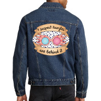 Pink Glasses I Suspect Stars 23 Men Denim Jacket | Artistshot