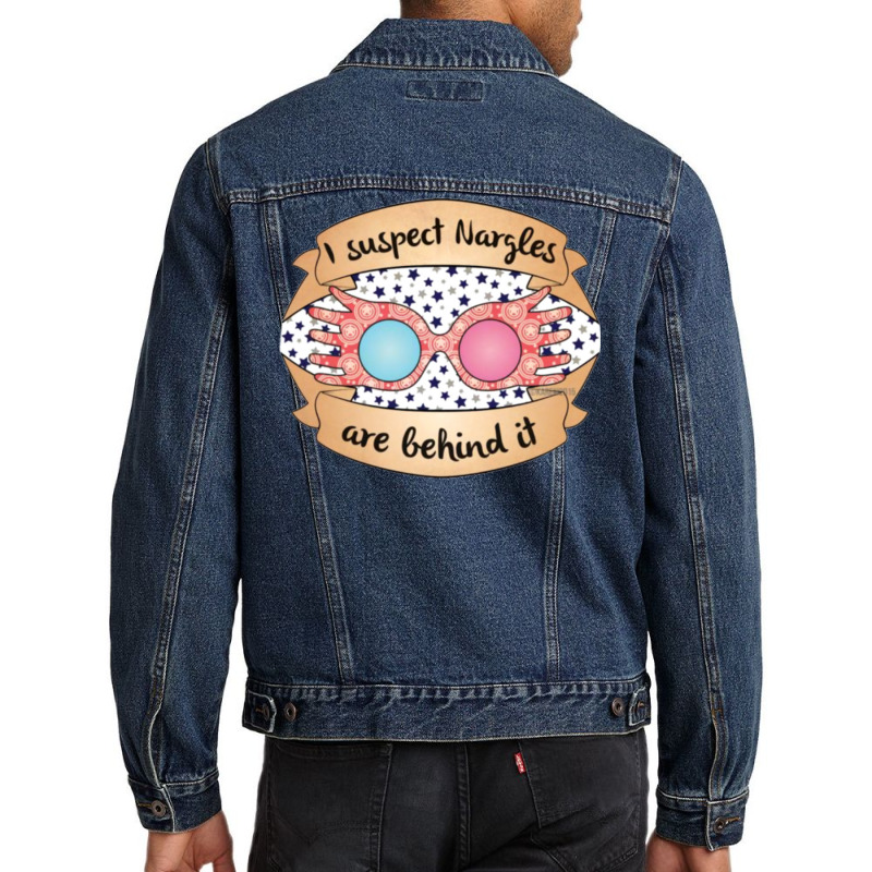 Pink Glasses I Suspect Stars 23 Men Denim Jacket by makuosymelah | Artistshot